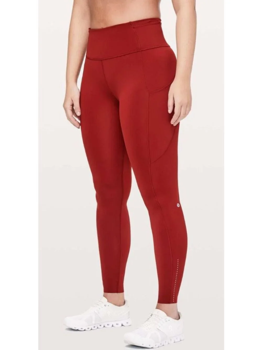 Lululemon Fast Free Full Length Tight Nulux Full Length Red-sz 4